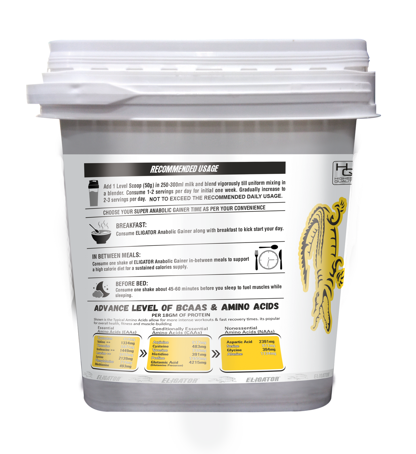 Eligator Anabolic Gainer Size and Strength