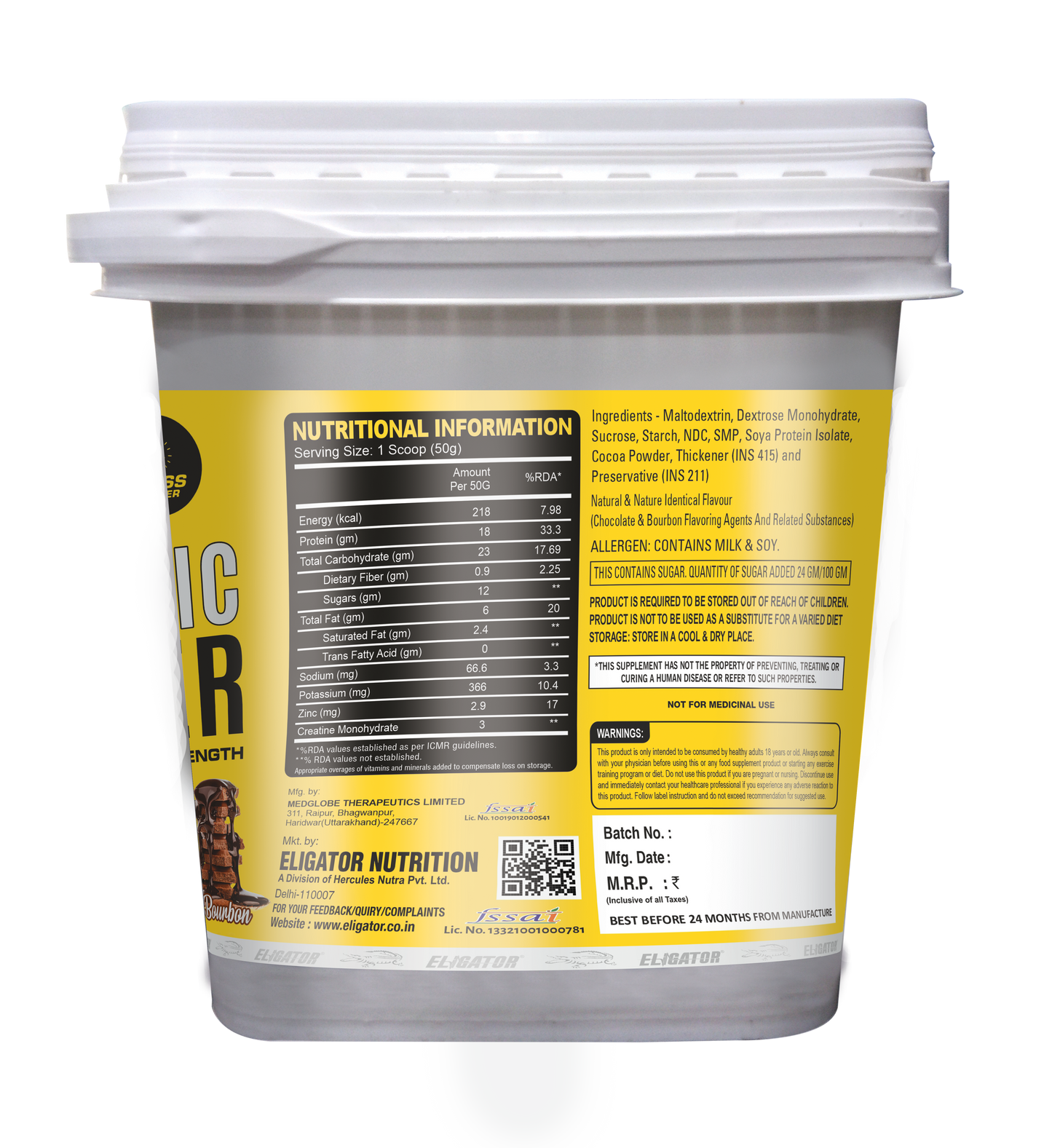 Eligator Anabolic Gainer Size and Strength