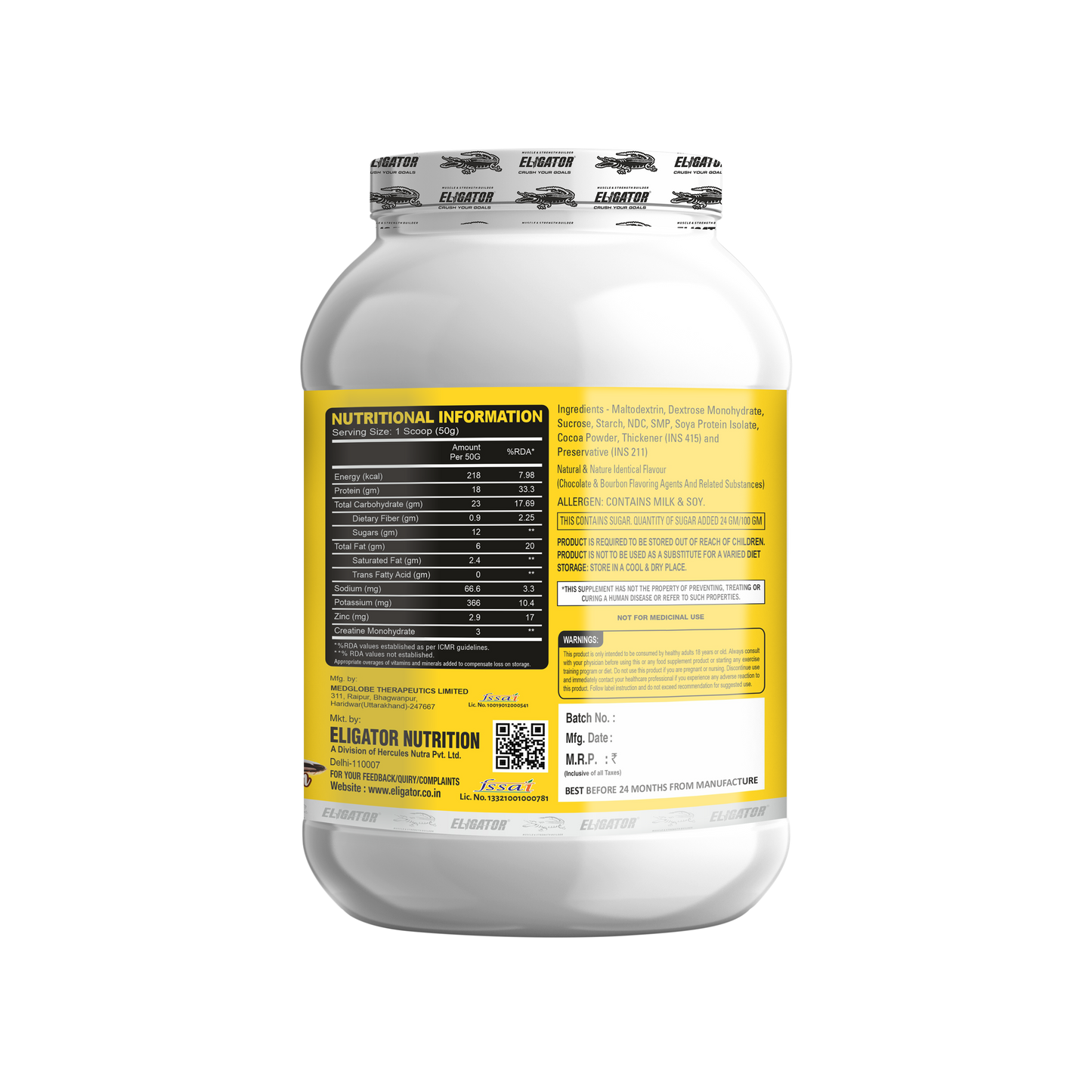 Eligator Anabolic Gainer Size and Strength