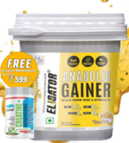 Eligator Nutrition Anabolic Gainer with Free Eligator Creatine Monohydrate - 100g