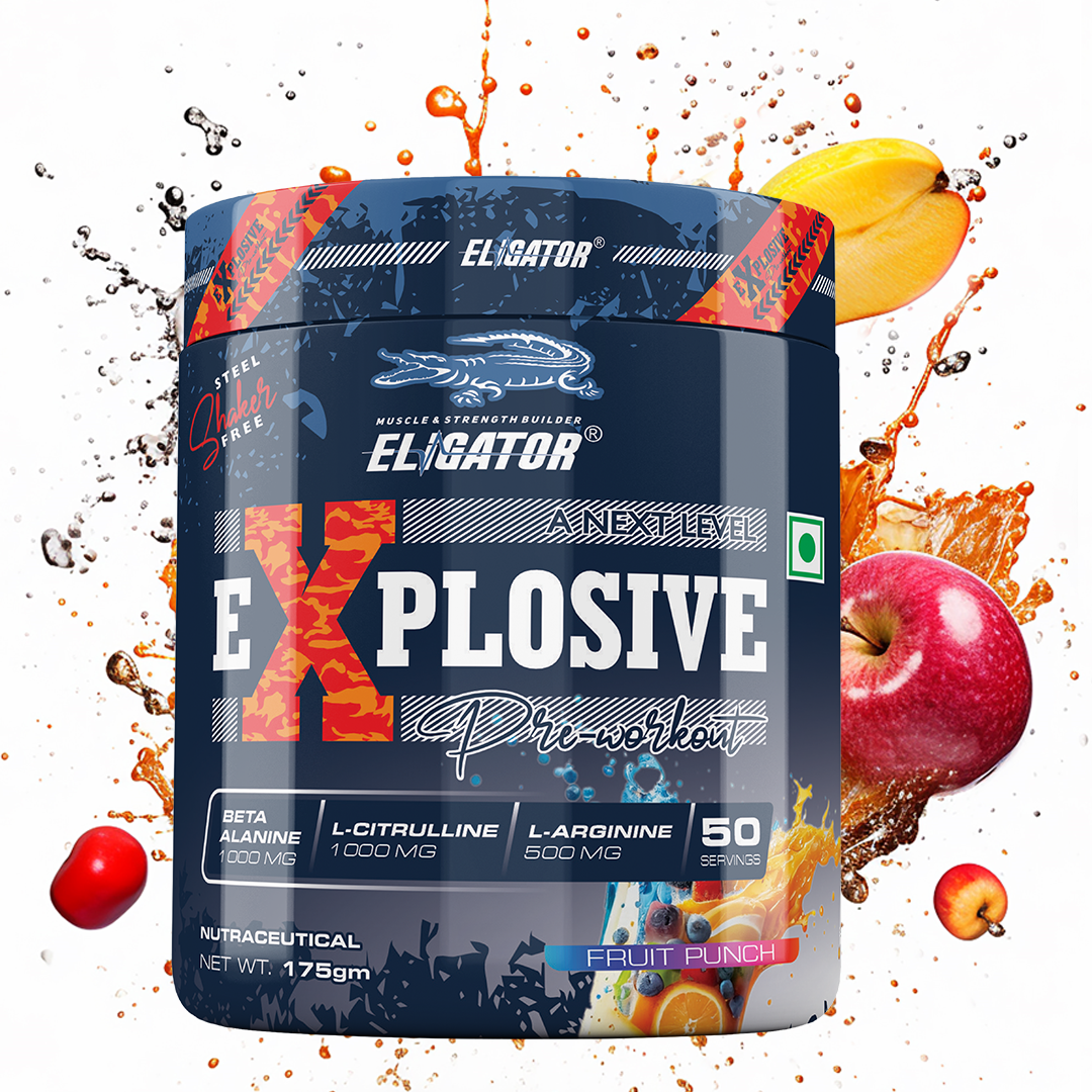 Eligator Explosive Pre Workout With Steel Shaker