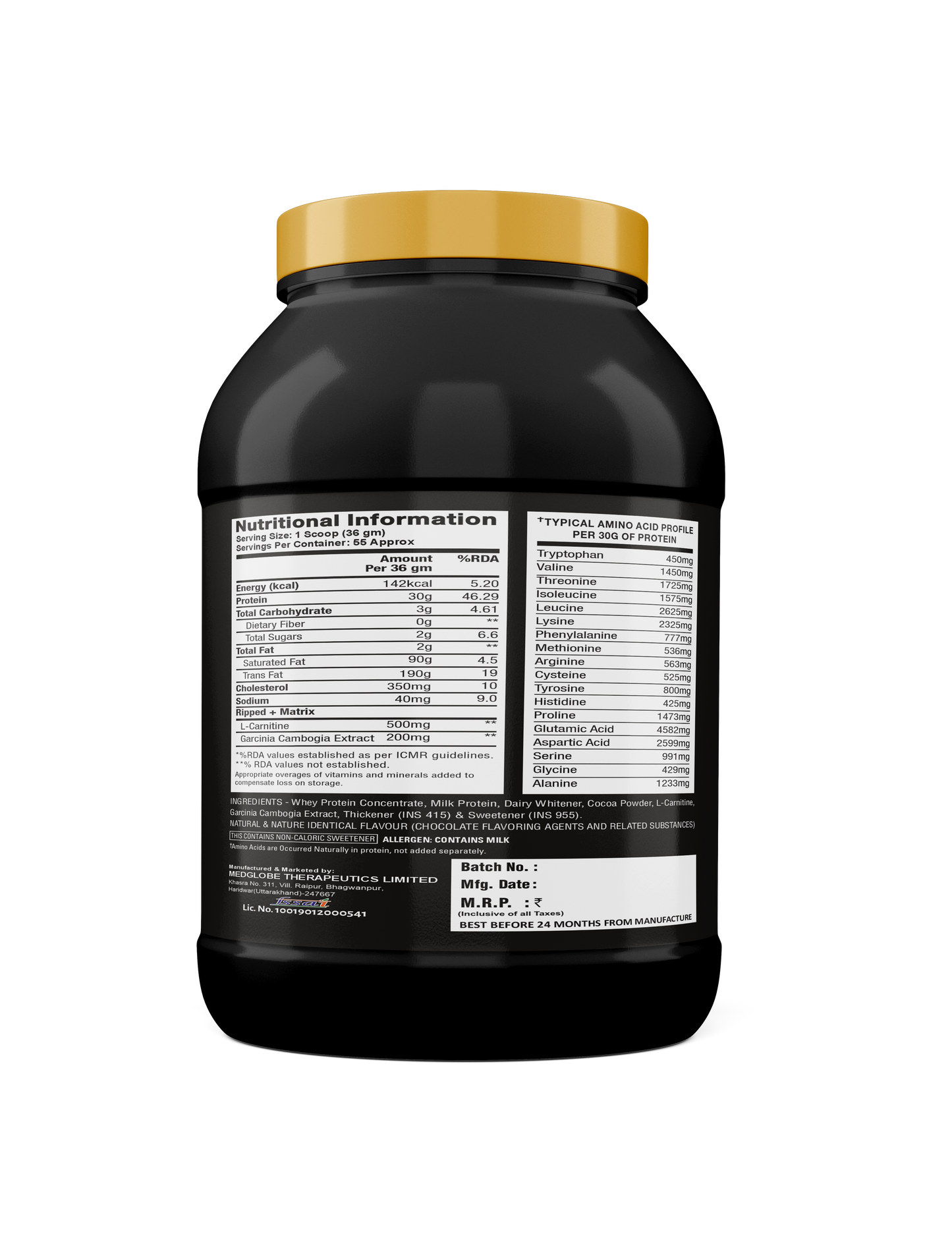 Eligator Nutrition Premium Series Ripped Whey 2 Kg