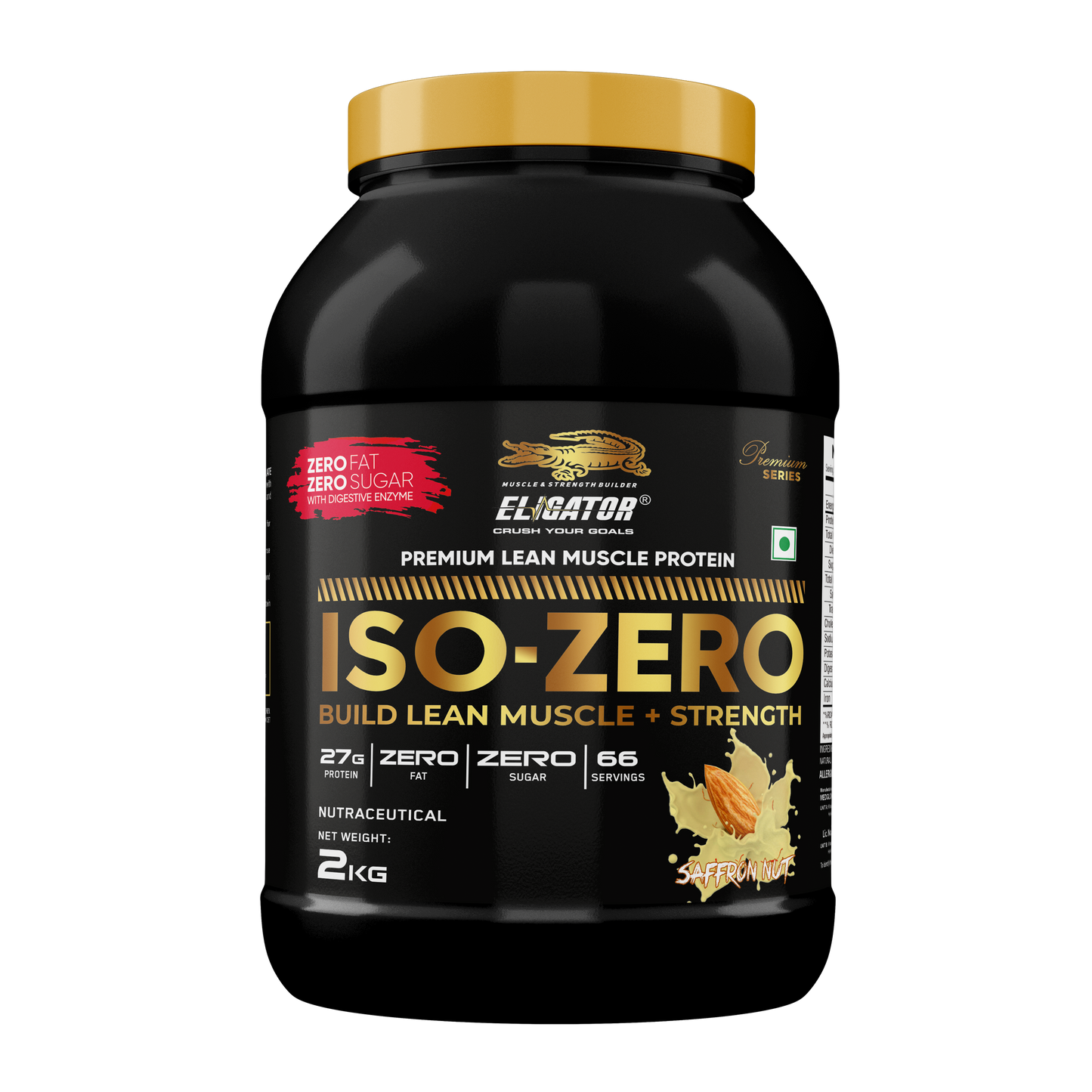 Eligator Nutrition Premium Series ISO Zero Isolate Whey Protein