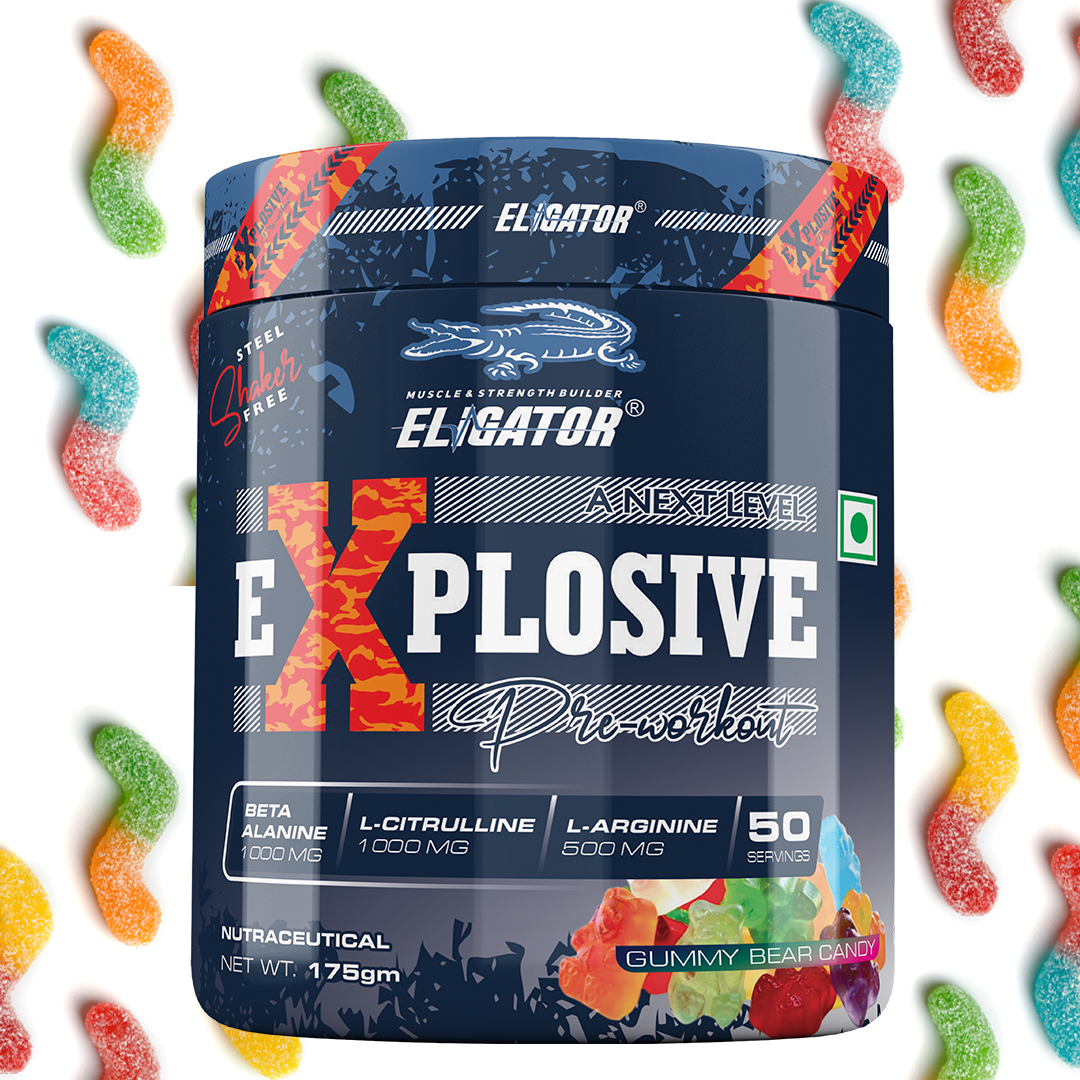 Eligator Explosive Pre Workout With Steel Shaker