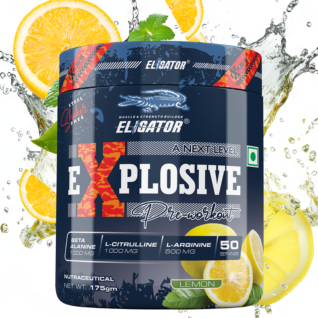 Eligator Explosive Pre Workout With Steel Shaker