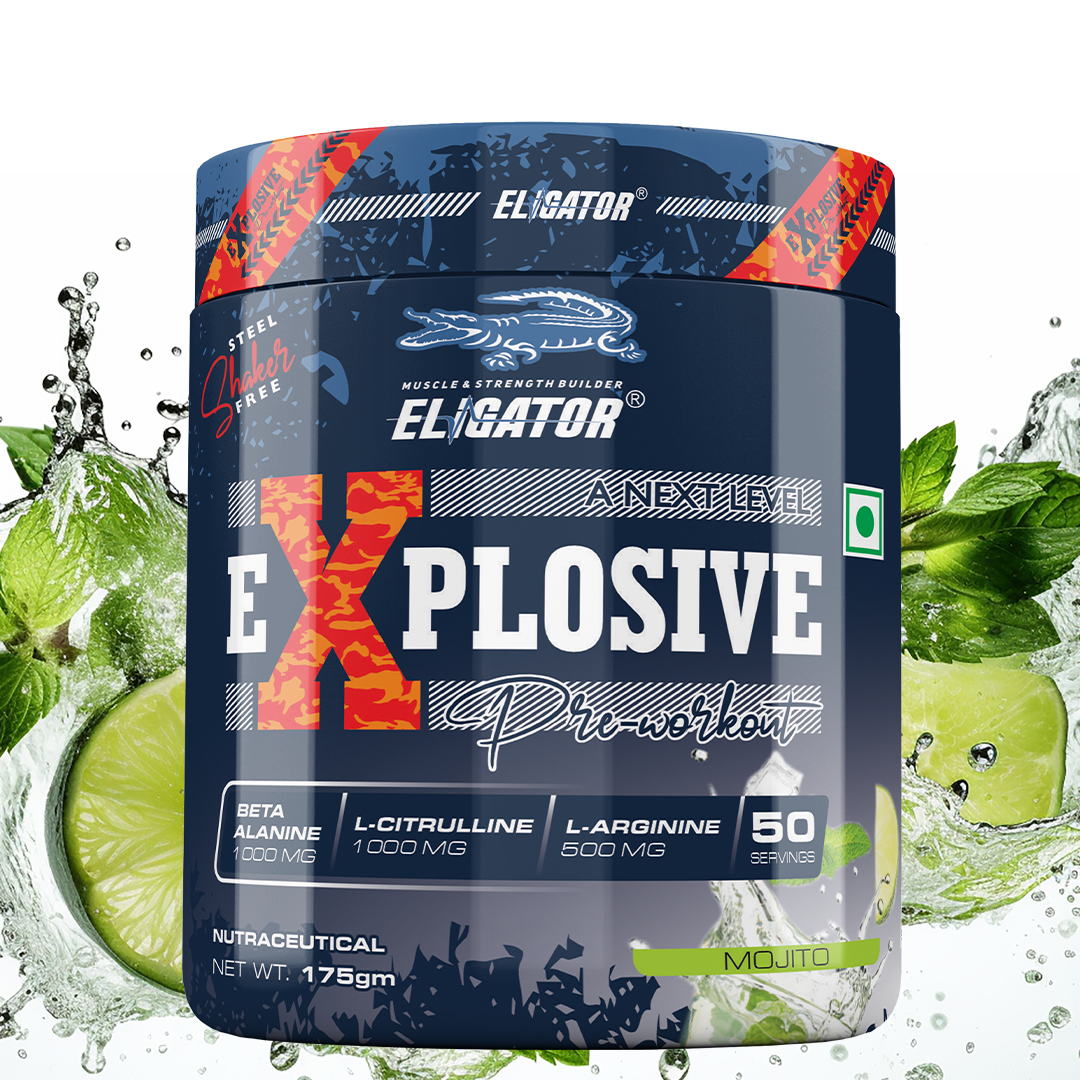 Eligator Explosive Pre Workout With Steel Shaker