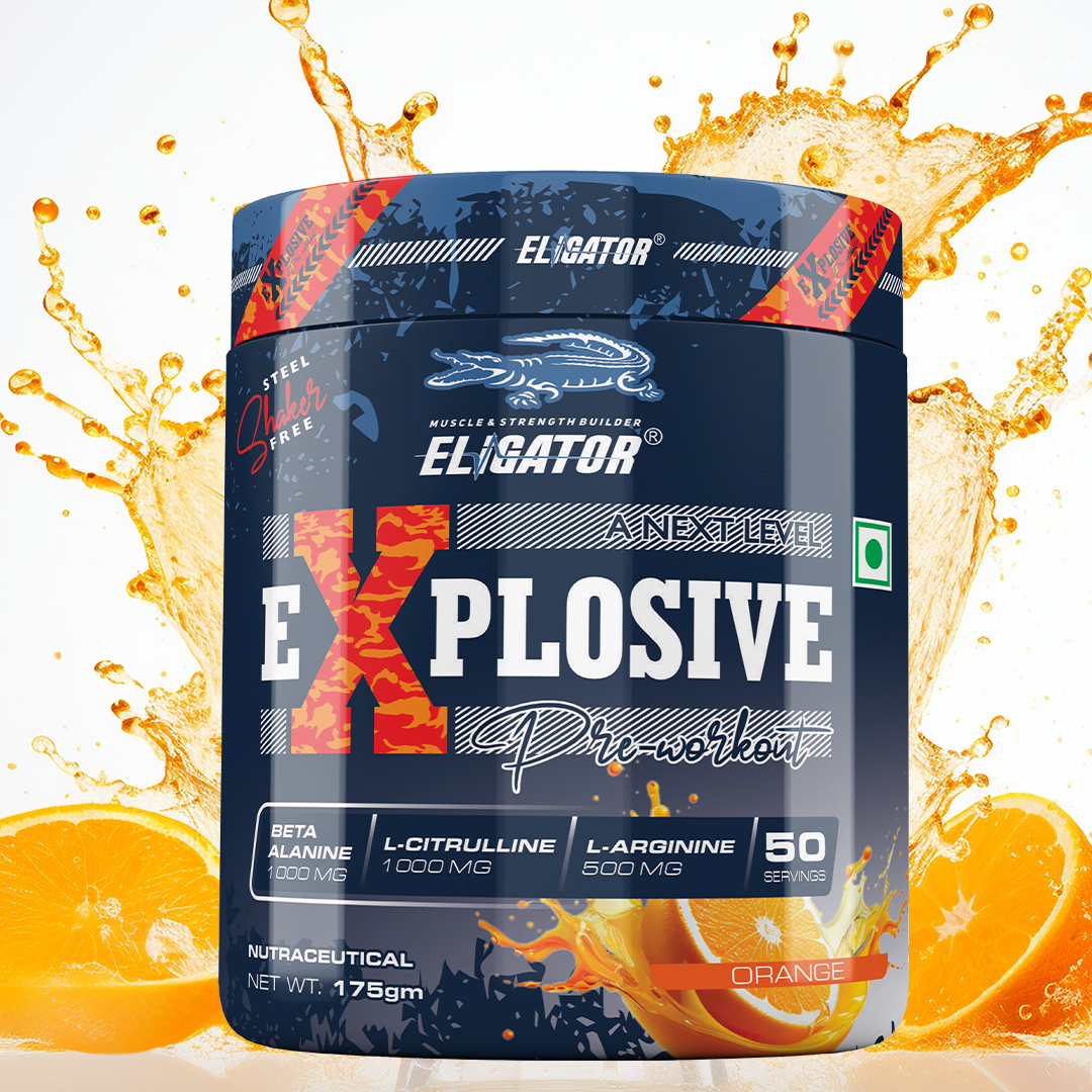 Eligator Explosive Pre Workout With Steel Shaker