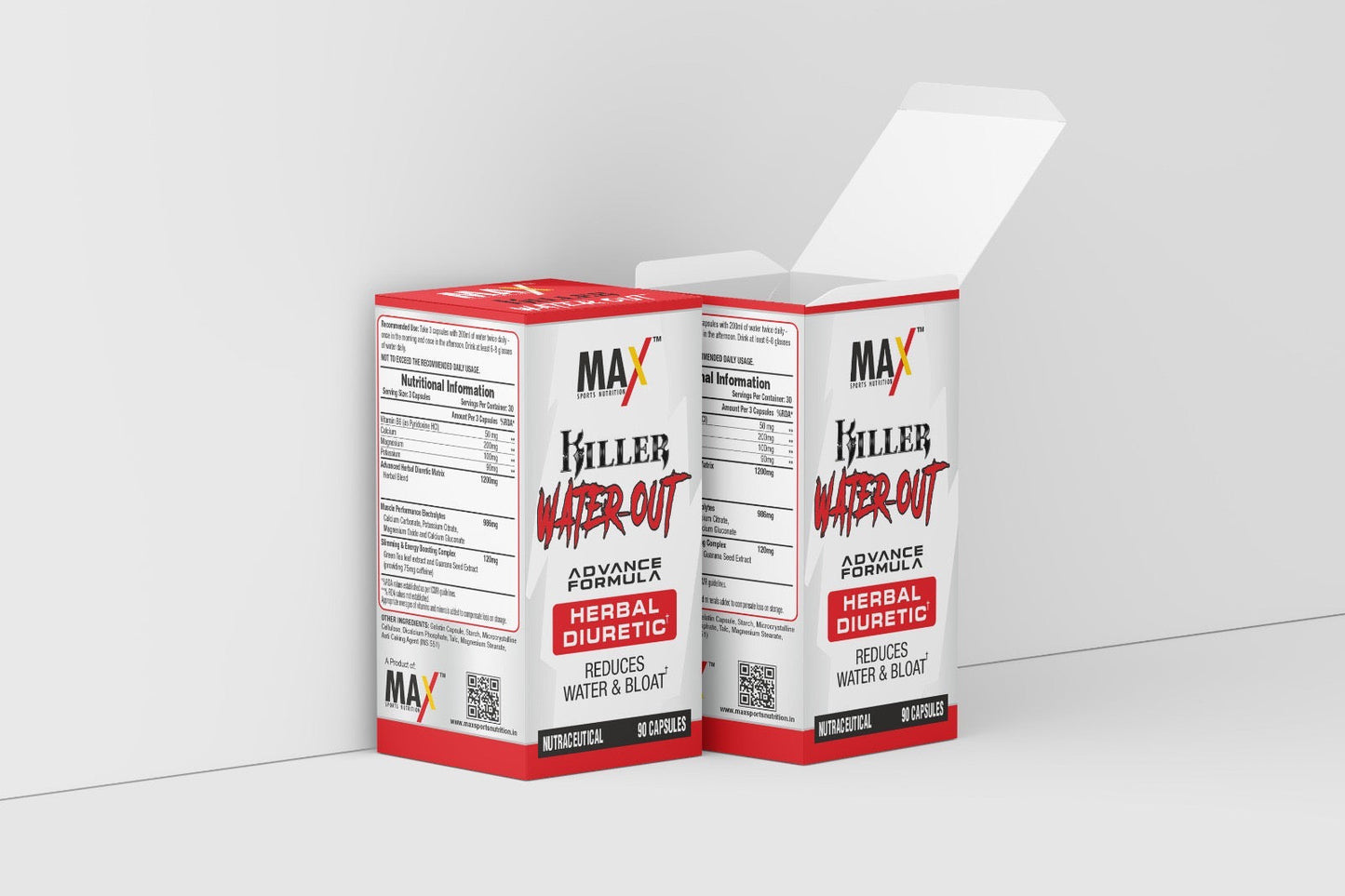 Max Sports Killer Water Out 90 Capsules