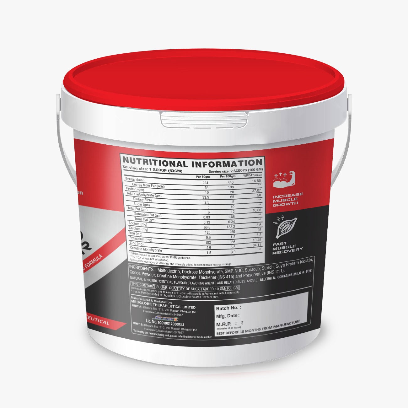 Platinum Nutrition Muscle Mass Gianer