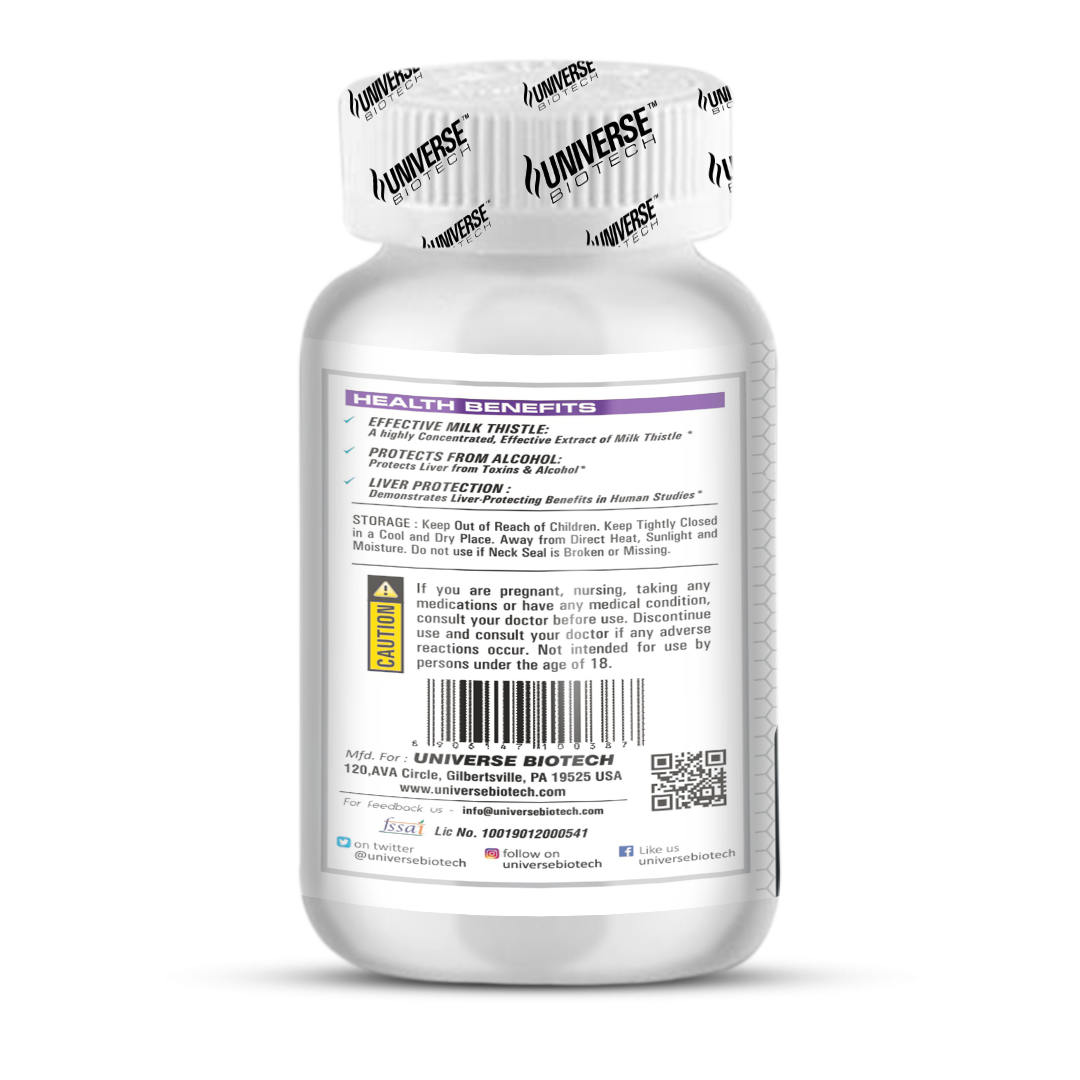 Universe Biotech Silymarin 90 Capsules