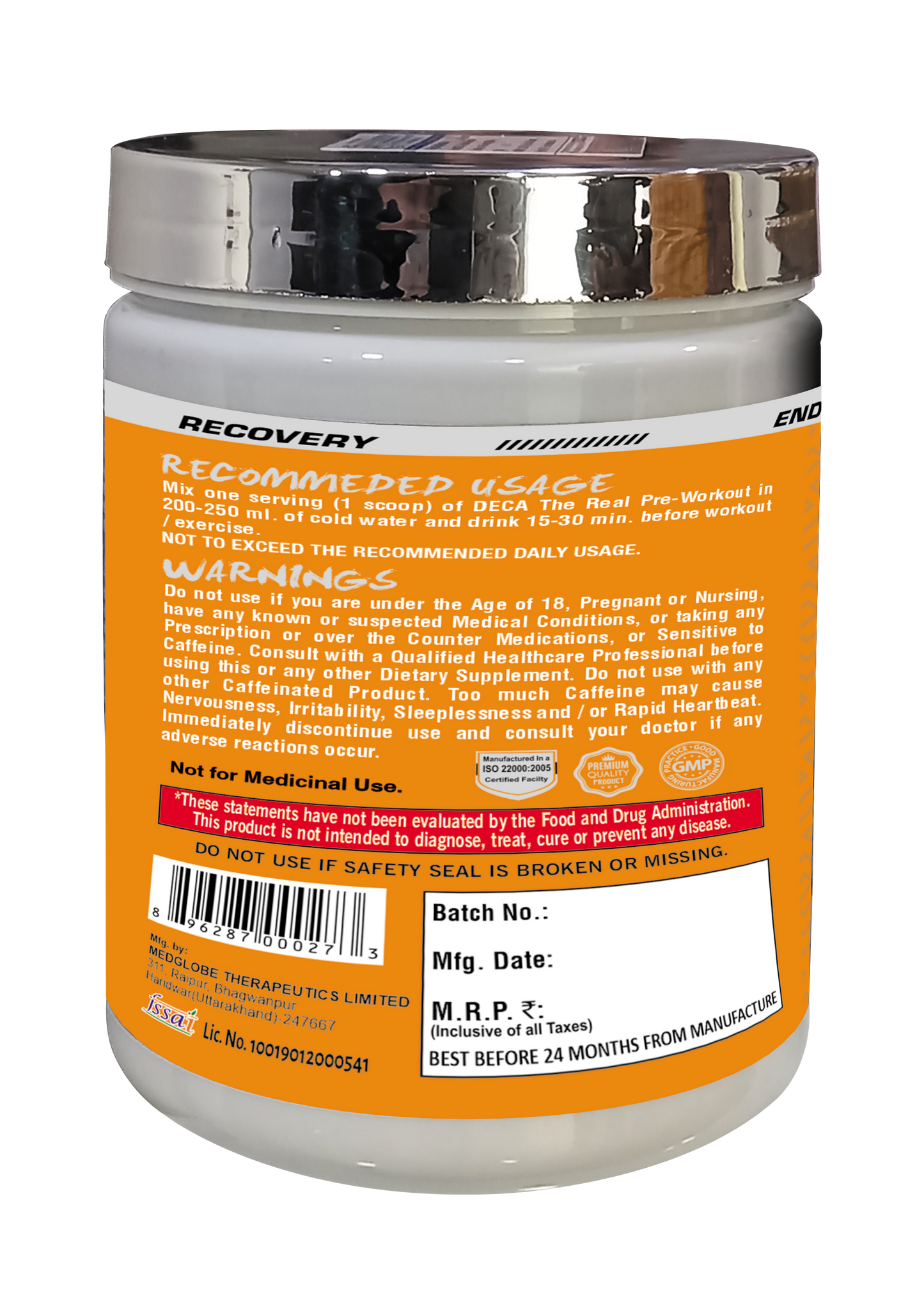 Daffodill Deca Pre Workout 40 Serving With Shaker