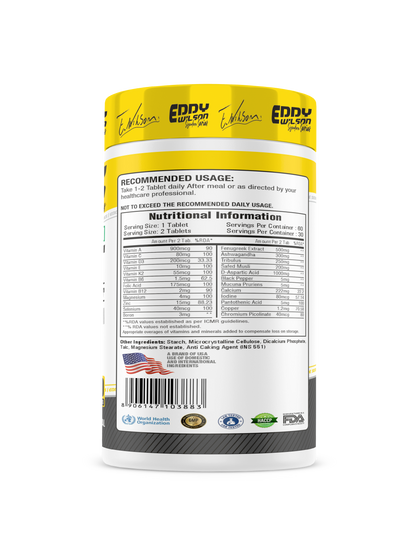 Eddy Wilson M-Test 60 Tablets (Multivitamin with Testabooster)