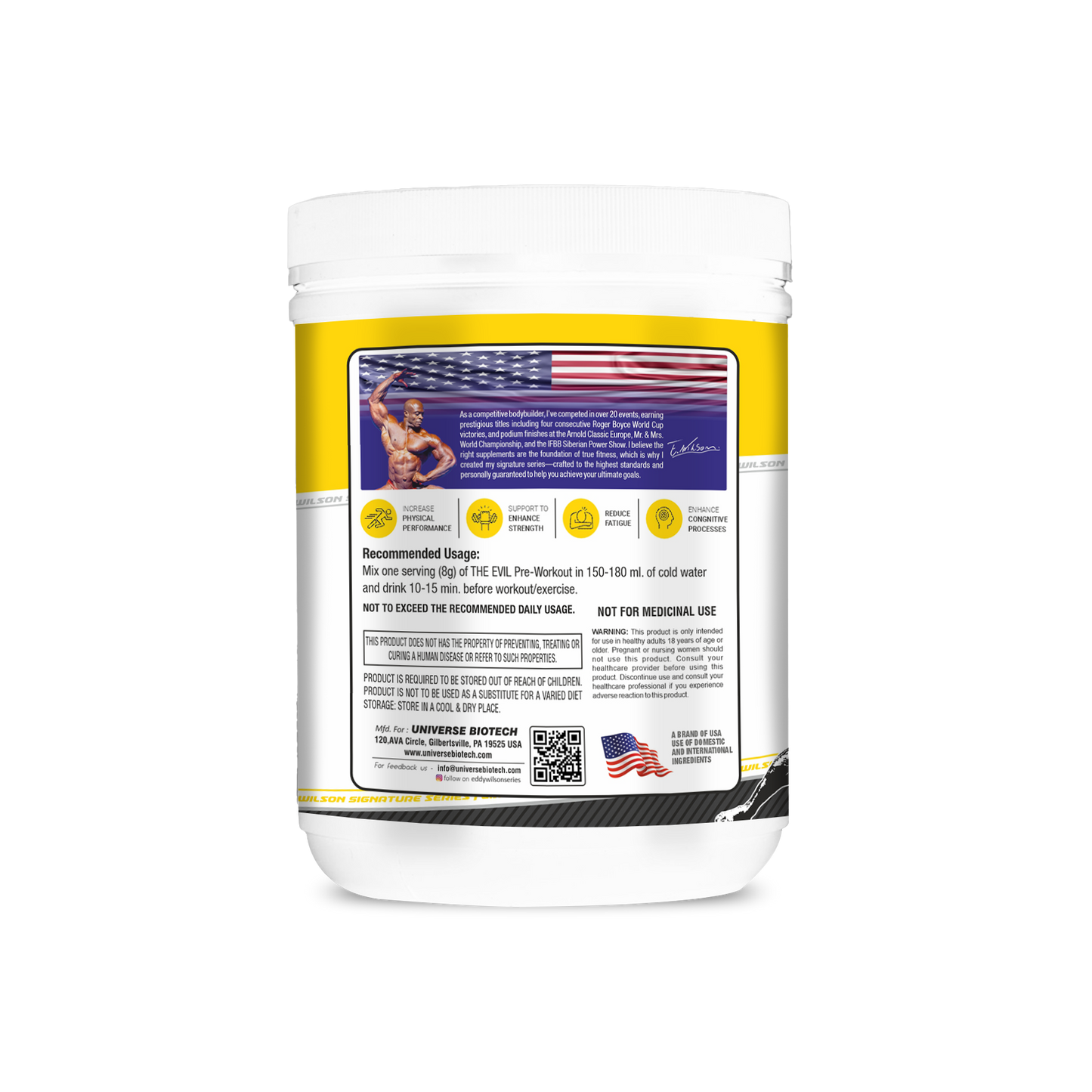 Eddy Wilson The Evil Pre Workout 45 Servings
