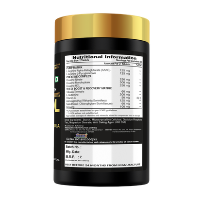 Eligator Nutrition Premium Series Mass Drol Gains 60 Tablets