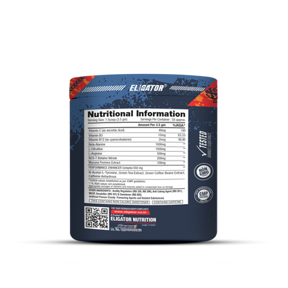 Eligator Explosive Pre Workout With Steel Shaker