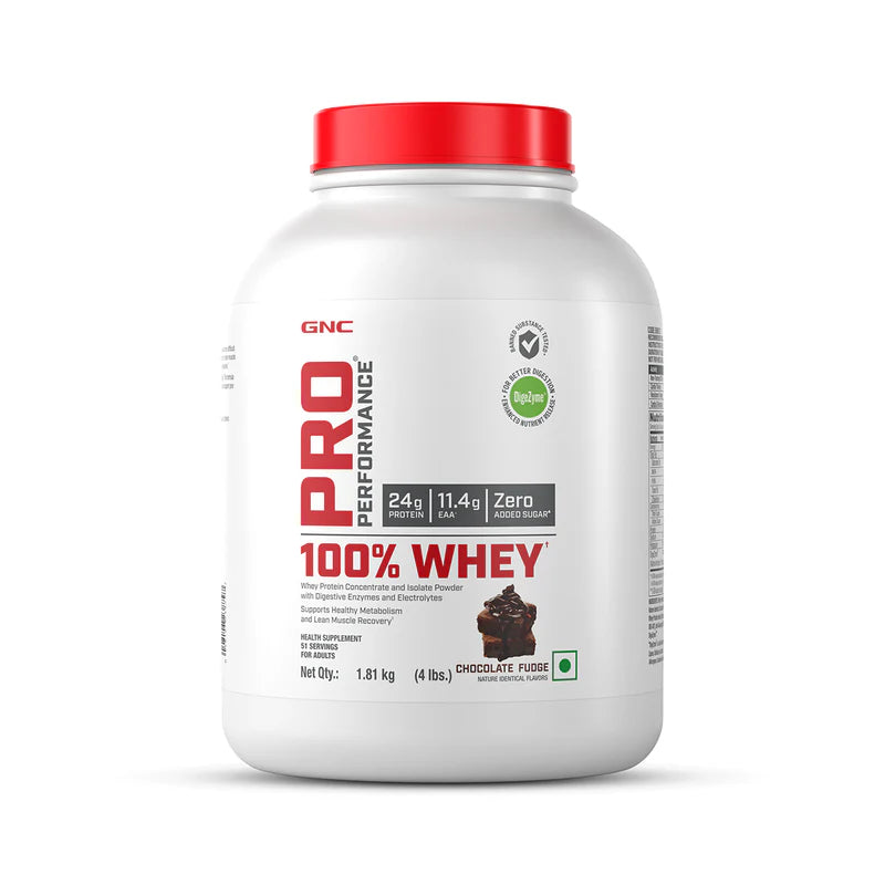 GNC Pro Performance 100% Whey 1.81 Kg Chocolate Fudge