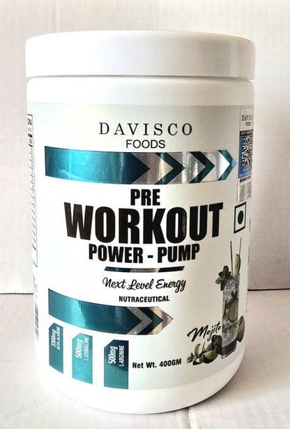Davisco Pre Workout Power-Pump 80 Servings