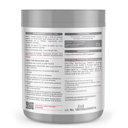 Muscle Blaze Micronised Creatine Monohydrate 250 Gm