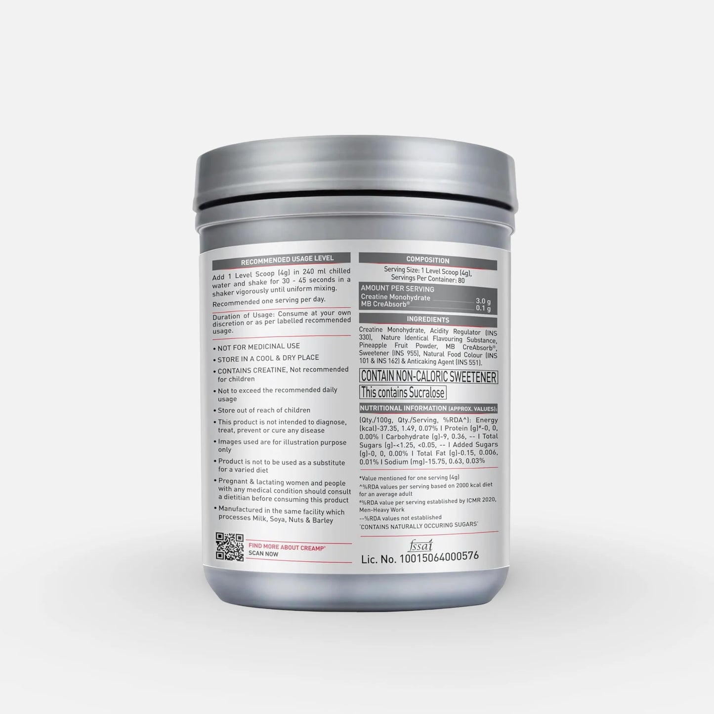 Muscle Blaze Micronised Creatine Monohydrate 320 Gm