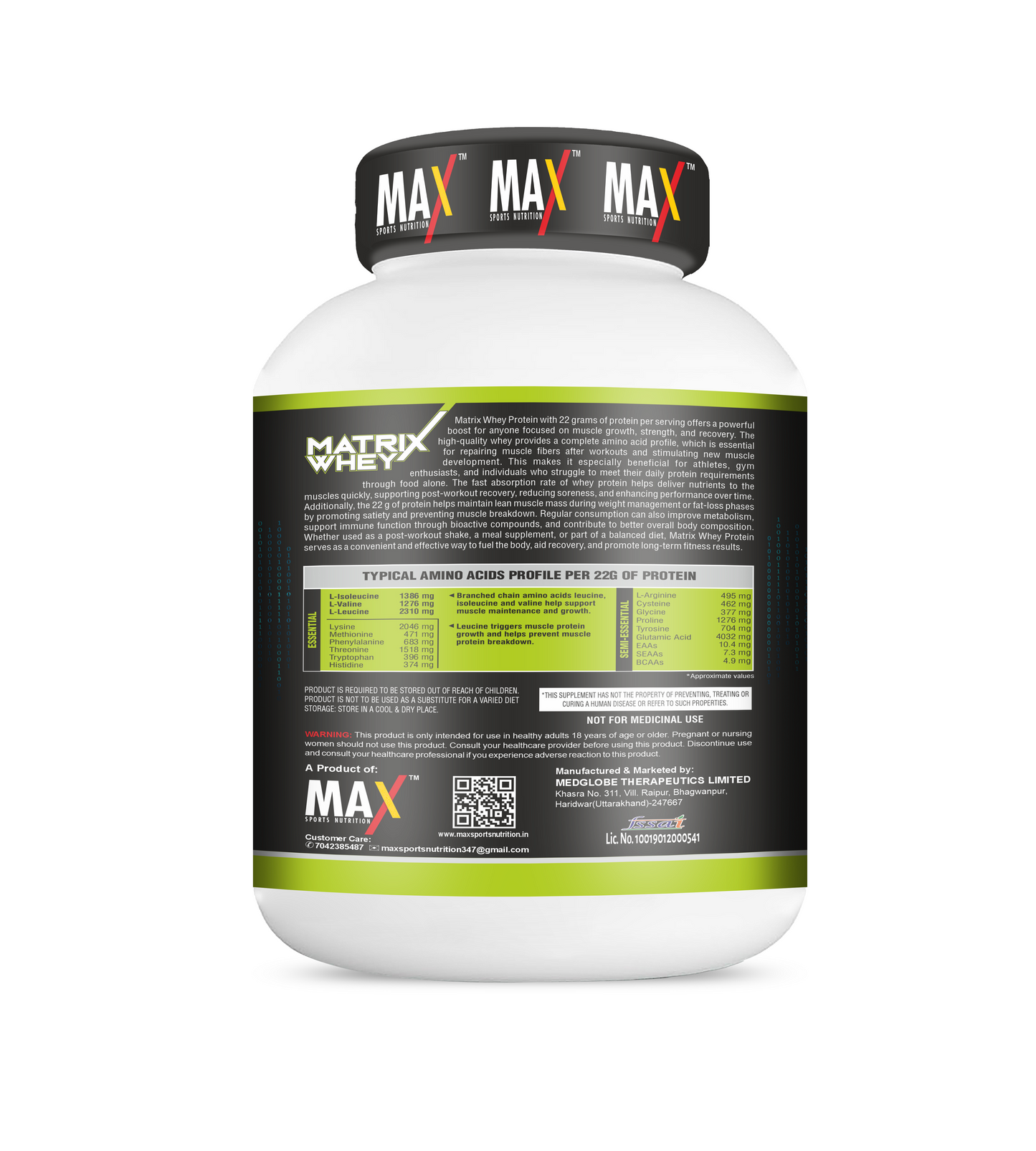 Max Sports Matrix Whey Protein 2 Kg