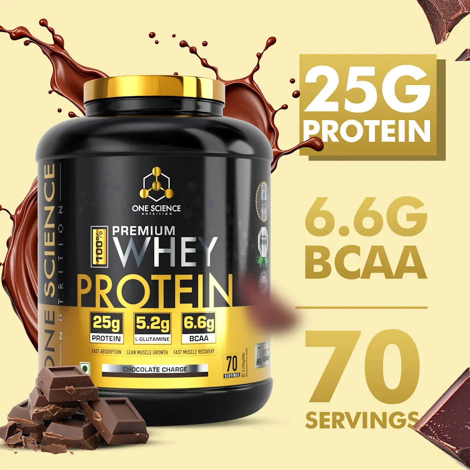 ONE Science Premium Whey Protein Chocolate Charge 2.27 Kg