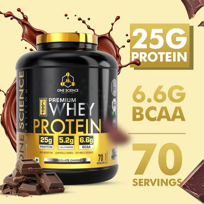 ONE Science Premium Whey Protein Chocolate Charge 2.27 Kg