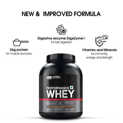 Optimum Nutrition Performance Whey Chocolate Milkshake 2 Kg