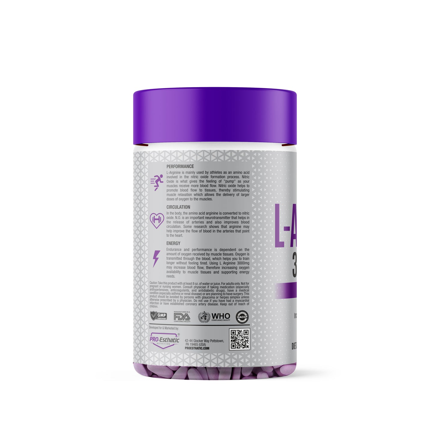 Pro-Esthatic L-Arginine 3000 Mg Essentials 120 Tablet