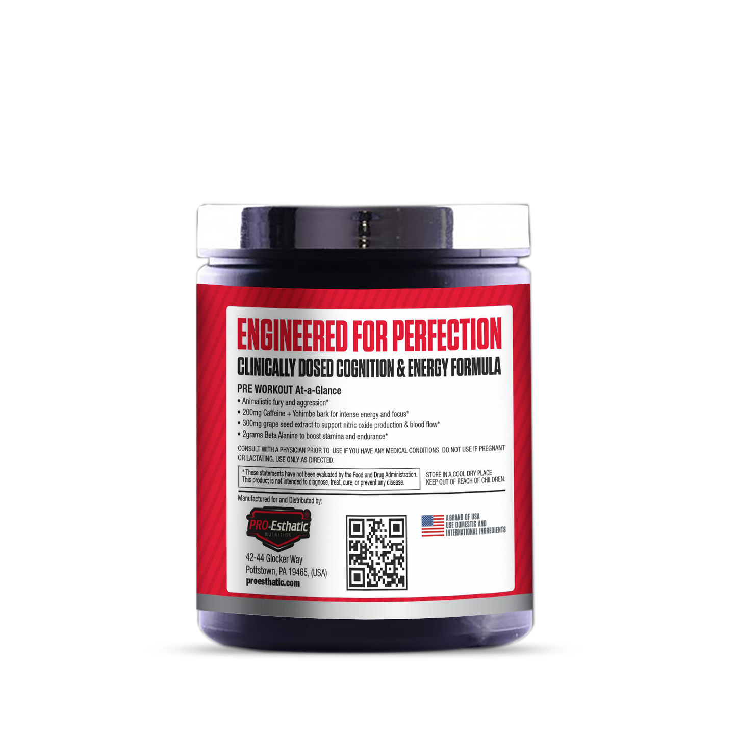 Pro-Esthatic NOX Pre Workout 40 Servings With Steel Shaker