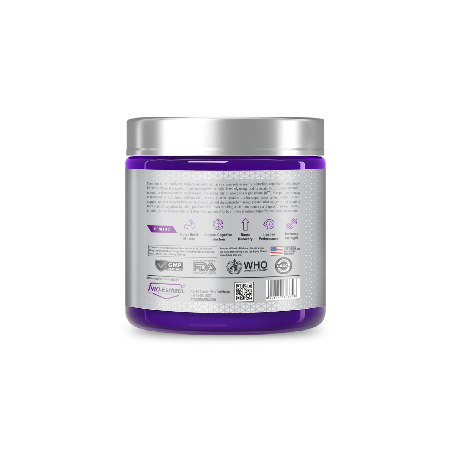 Pro Esthatic Creatine Monohydrate Unflavour 300 Gm