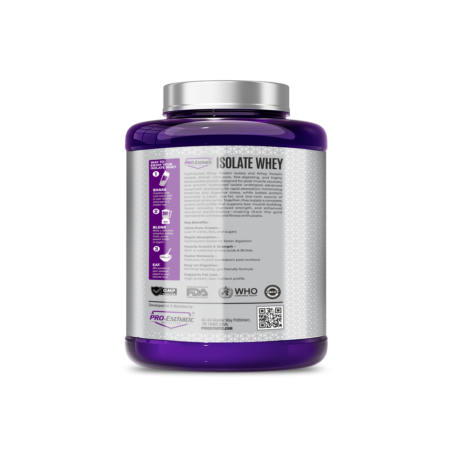 Pro Esthatic Isolate Whey Protein 2.26 Kg