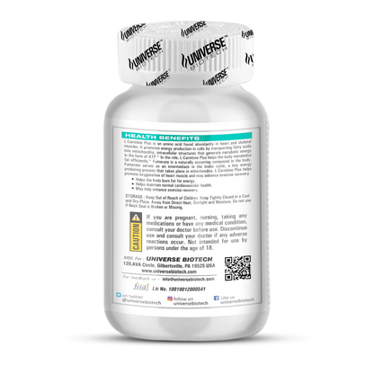 Universe Biotech L-Carnitine Plus Tablets