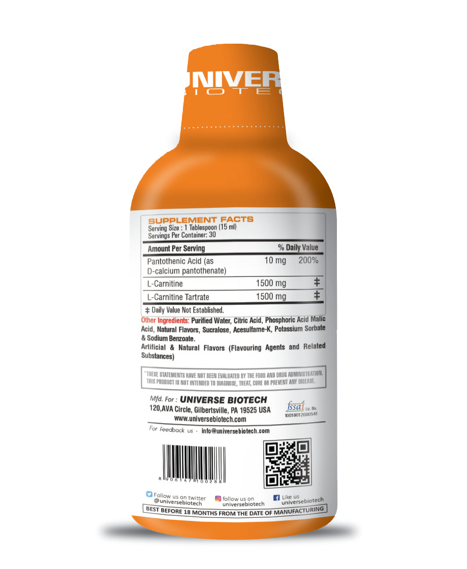 Universe Biotech L-Carnitine 3000 Mg Liquid Muscle Stack Universe Biotech L-Carnitine 3000 Mg Liquid Muscle Stack