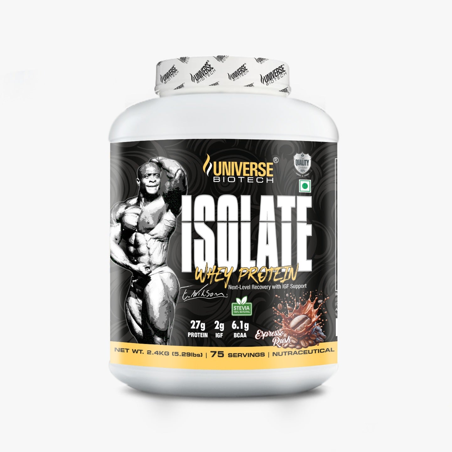 Universe Biotech Isolate Whey Protein 2.4 Kg ( 75 Servings )
