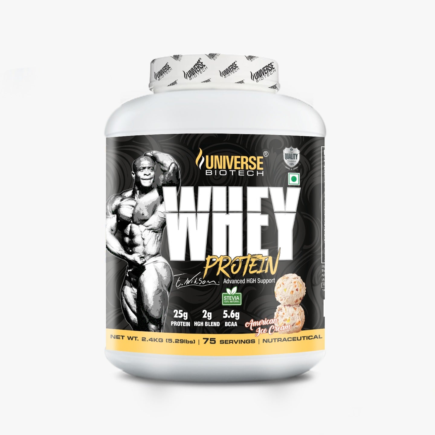 Universe Biotech Whey Protein 2.4 Kg ( 75 Servings )
